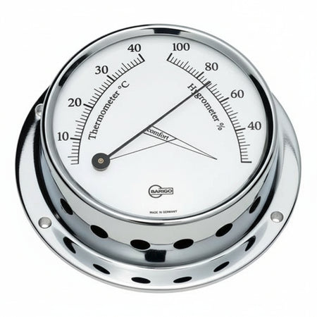 Barigo Thermometer/Hygrometer BR9710CR Serie Tempo - Chrom hochglanzpoliert 70mm
