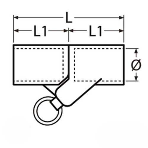 Biminigelenk Edelstahl A4 - Rohrgelenk mit Arretierung für 22mm/25mm