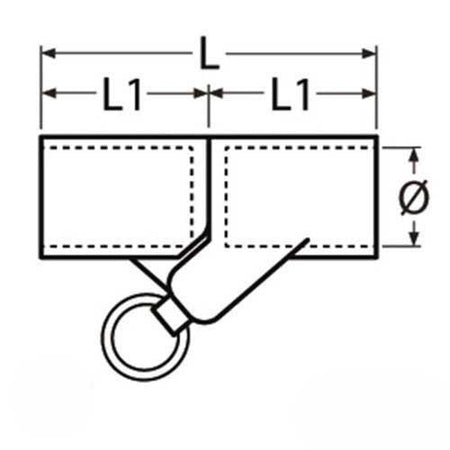 Biminigelenk Edelstahl A4 - Rohrgelenk mit Arretierung für 22mm/25mm