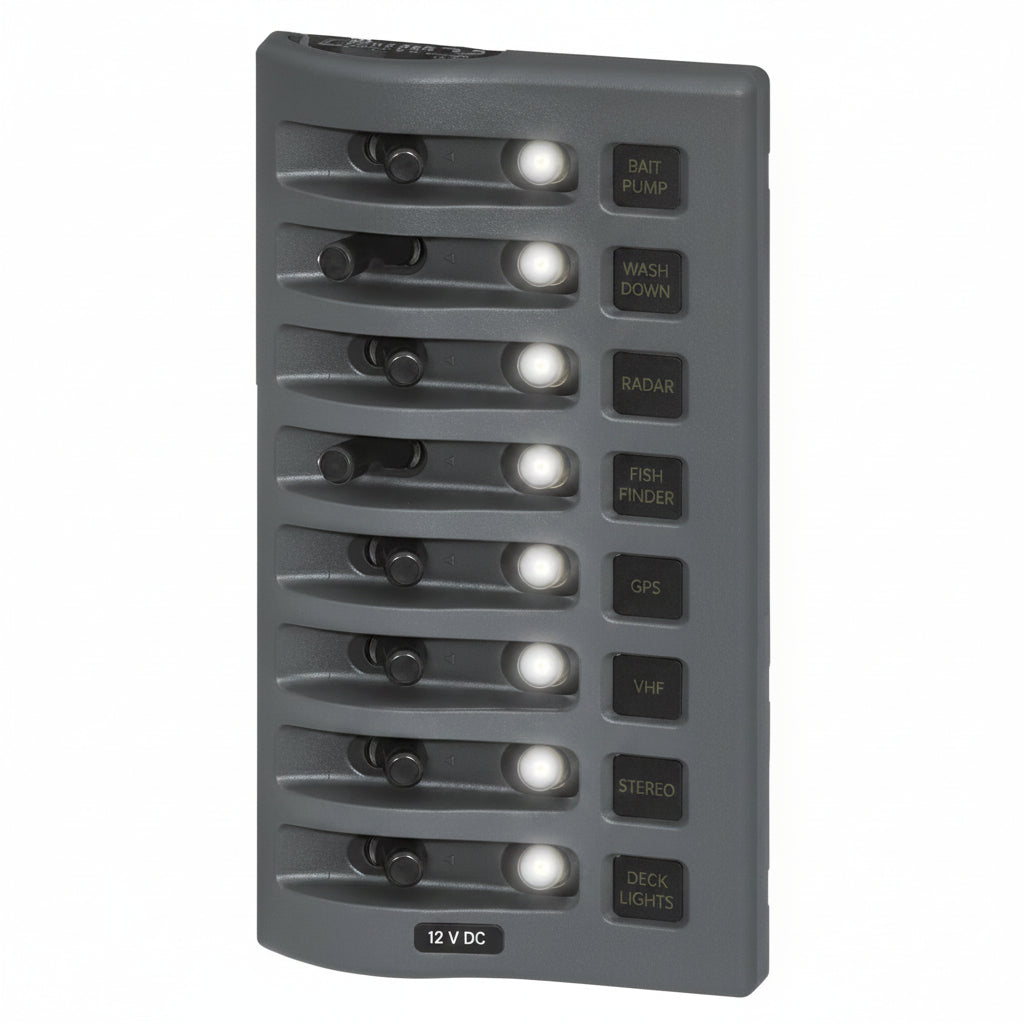 Blue Sea Systems WeatherDeck CLB Schaltpaneel – 6-polig, IP67, 12V DC BS4378