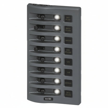 Blue Sea Systems WeatherDeck CLB Schaltpaneel – 6-polig, IP67, 12V DC BS4378