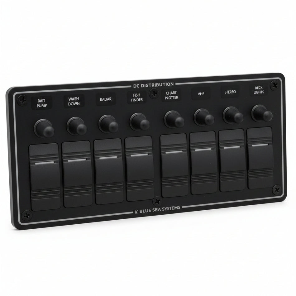 Blue Sea Systems Contura Schaltpaneel DC Distribution – IP66, 20A/Stromkreis BS8371