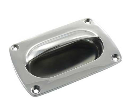 Lukenheber Deckelgriff Einlassgriff Edelstahl A4 93x61mm