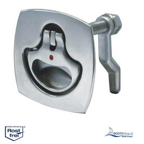 Edelstahl Lukenheber rechteckig A4 - AISI 316 - Wasserdicht mit Verriegelung
