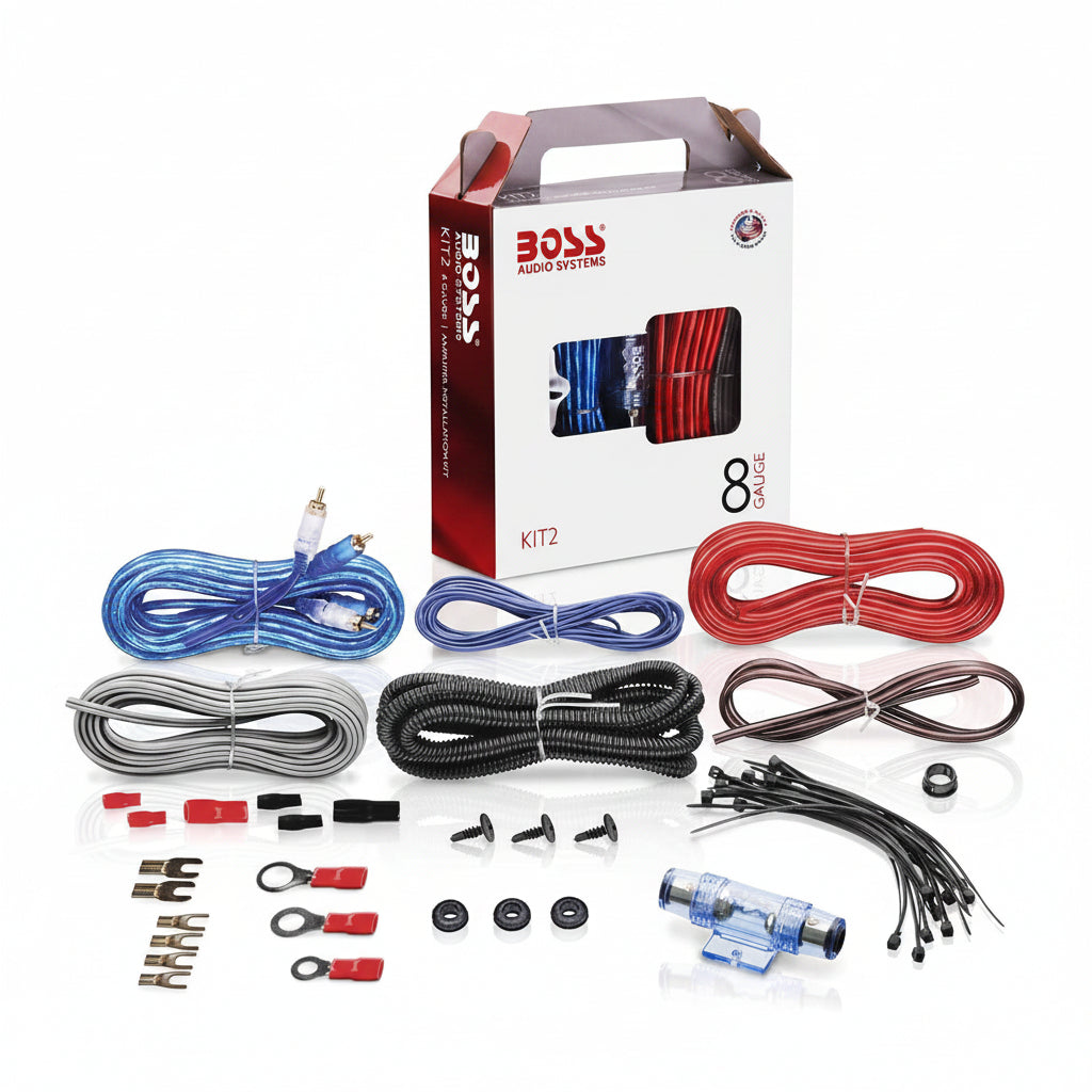 Boss Audio Systems KIT2 – Verstärker Anschlusskit 8 Gauge