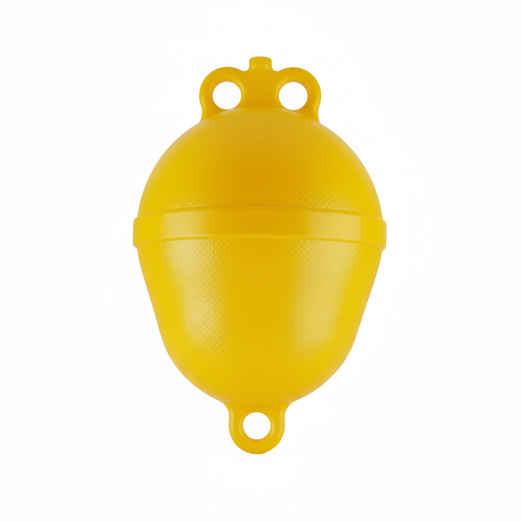 Auftriebskörper Boje 10 Liter - Schwimmkörper Gelb/Weiß/Orange Gelb