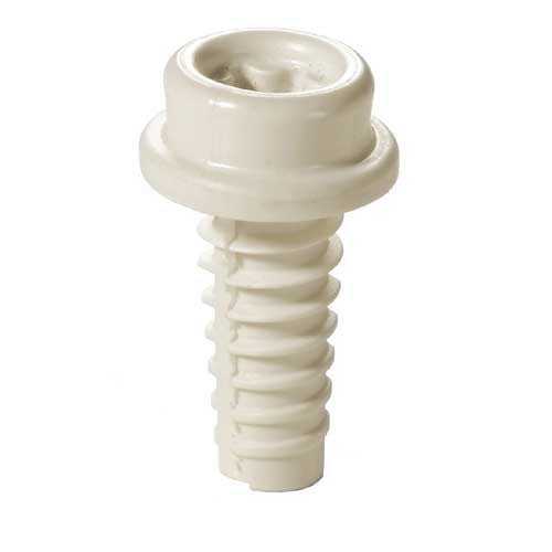 CAF-COMPO Schraube aus Kunststoff - Drehverschluss in 4 Farben creme weiß 10
