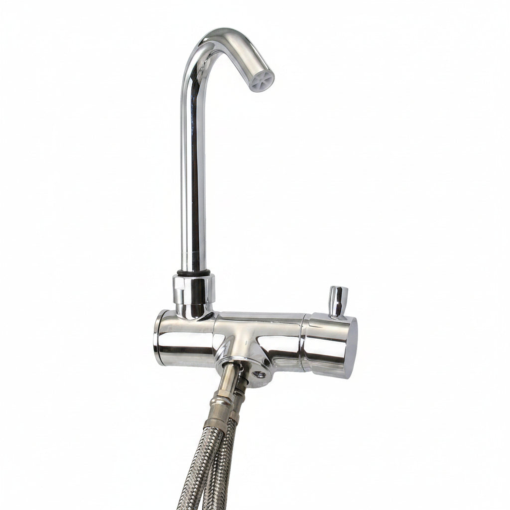 CAN Einhebel-Mischbatterie RB1853 klappbar drehbar verchromt MsCr Gewinde 1/2 Bootsarmatur