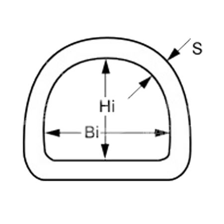 Seasure D-Ringe Edelstahl 1.4401 - Industriefinish 2000-3300 kg Bruchlast