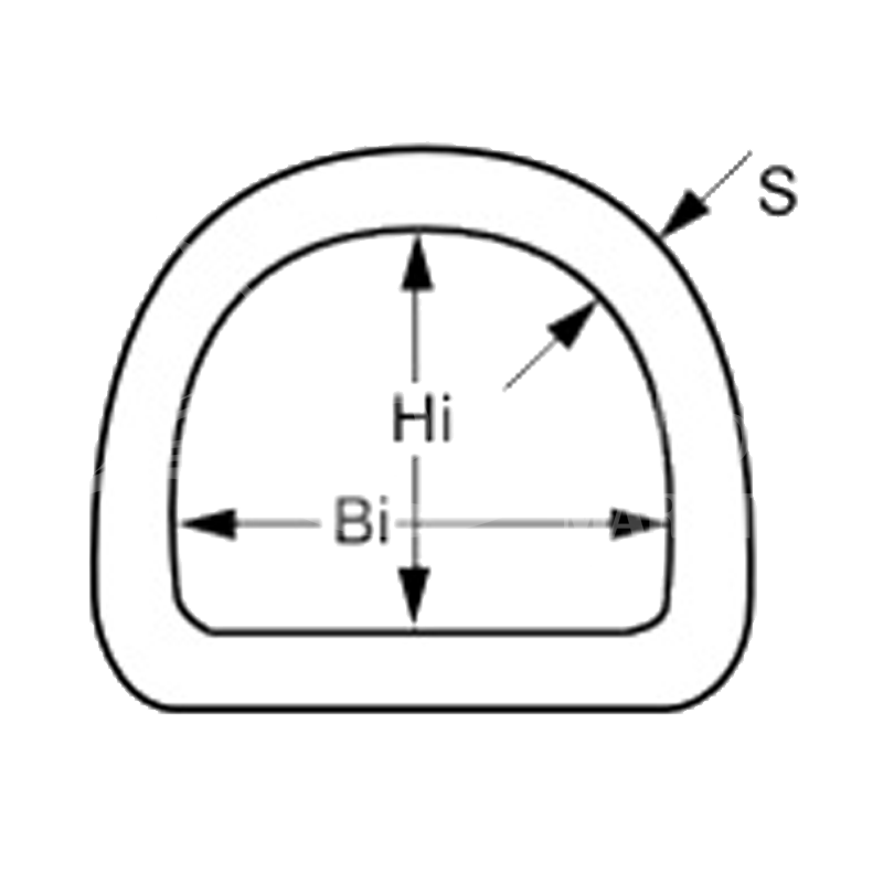 Seasure D-Ringe Edelstahl 1.4401 - Industriefinish 2000-3300 kg Bruchlast