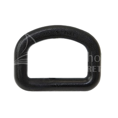 D-Ring Kunststoff schwarz - Leicht und korrosionsfrei VP à 10