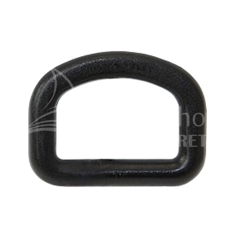 D-Ring Kunststoff schwarz - Leicht und korrosionsfrei VP à 10