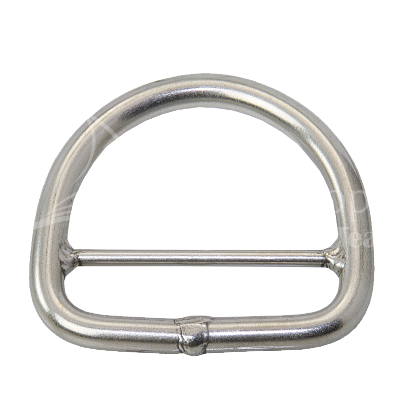 D-Ring mit Steg Edelstahl 1.4401 - Industriefinish 4800 kg Bruchlast