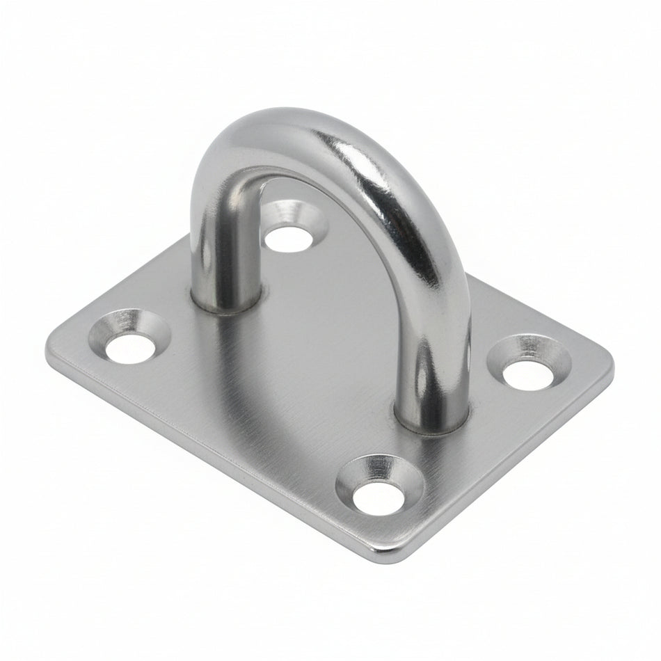 Augplatte Edelstahl A4 - Mit 4 Montagebohrungen - Niro