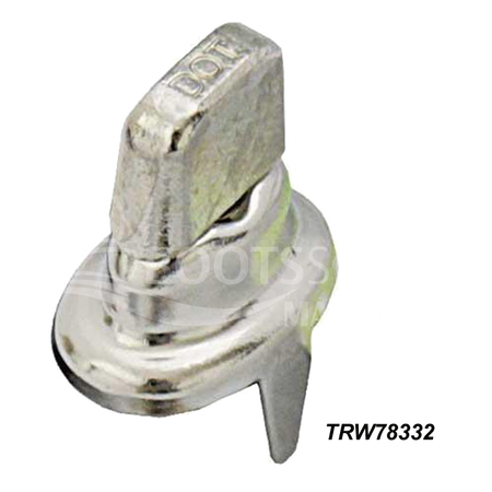 COMMON SENSE® DOT® Oberteile - Drehverschluss mit Federsystem Messing vernickelt TRW78332