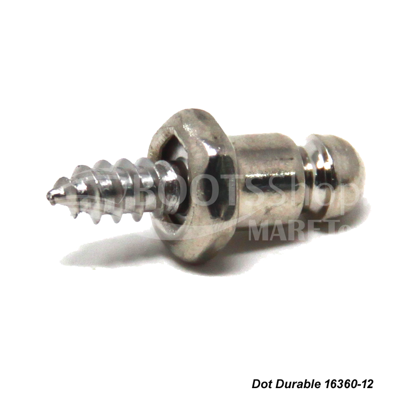 LIFT-THE-DOT® Unterteil - Planenknopf Messing vernickelt für Boot und LKW TRW16360-12