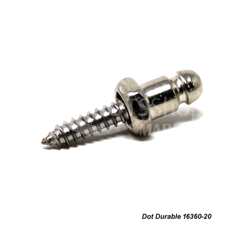 LIFT-THE-DOT® Unterteil - Planenknopf Messing vernickelt für Boot und LKW TRW16360-20