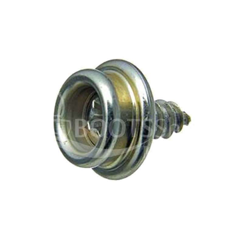 DOT Durable Unterteil mit Edelstahlschraube - Gewindeschneidend 100 Stk. 16 mm