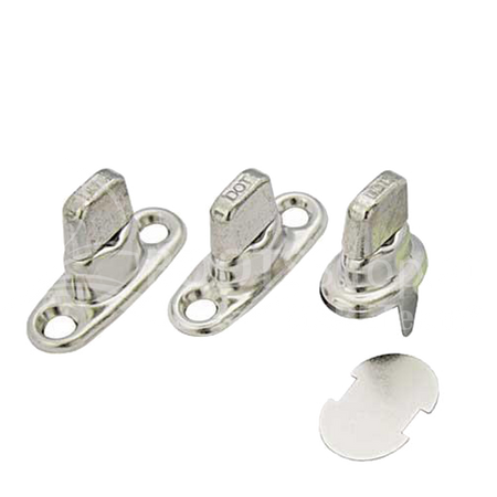 COMMON SENSE® DOT® Oberteile - Drehverschluss mit Federsystem Messing vernickelt