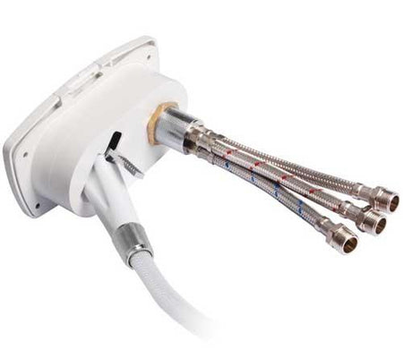 OSCULATI Duschbox mit Schlauch - PVC netzverstärkt oder Nylon weiß 2,5m/4m