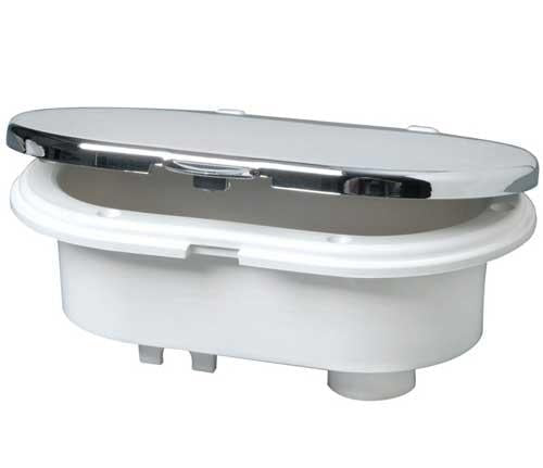 OSCULATI Duschbox Chrome mit Duschkopf und Schlauch