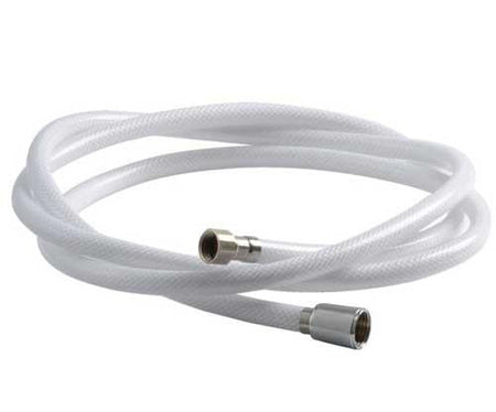 OSCULATI Duschschlauch weiß mit Netzverstärkung 1/2" + 3/8" - 2,5m