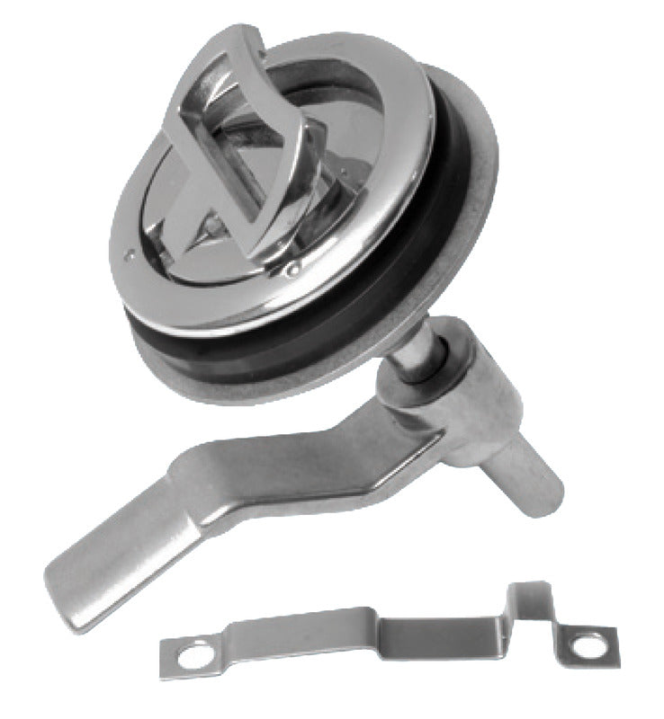 Bodenheber Edelstahl A4 - AISI 316 mit Schloss - Ø 60 mm verstellbar