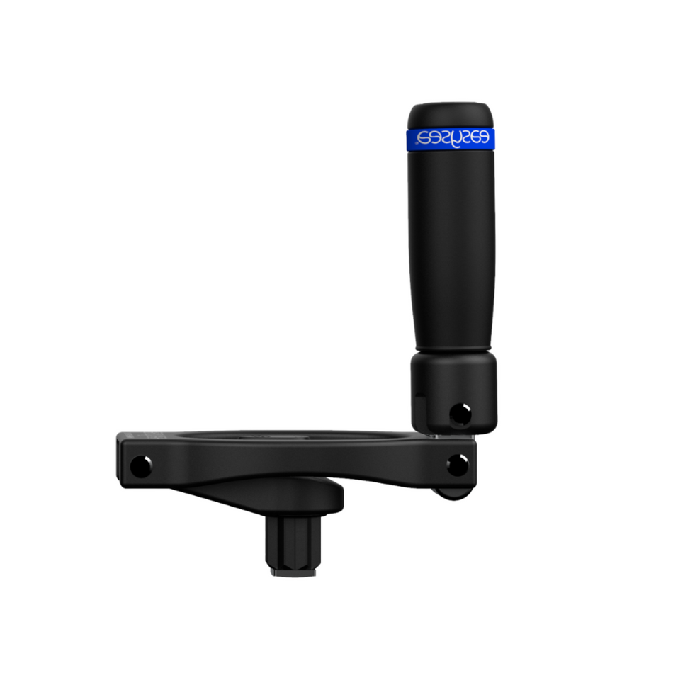 easysea FLIPPER Winschkurbel 8 Zoll - Detailansicht der klappbaren Konstruktion aus Aluminium 6082
