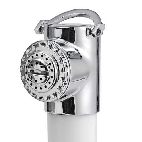 OSCULATI Einbaudusche mit PVC Schlauch netzverstärkt - weiß oder verchromt 4m