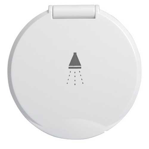 OSCULATI Einbaudusche mit PVC Schlauch netzverstärkt - weiß oder verchromt 4m