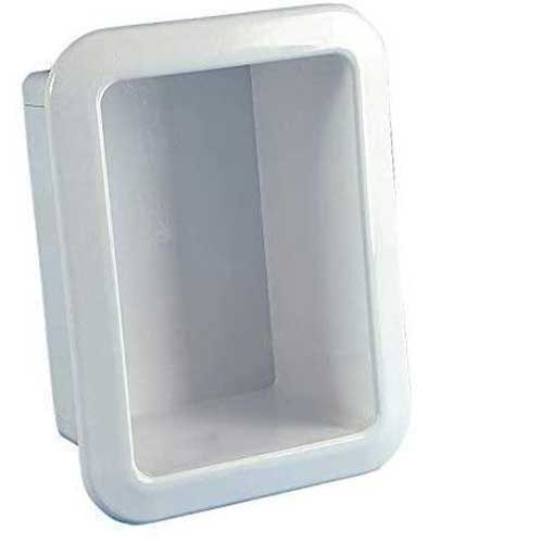 Duschbox Einbaugehäuse weiß 191 x 145 mm aus Kunststoff