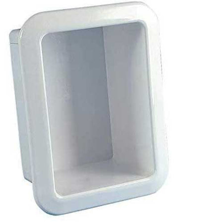 Duschbox Einbaugehäuse weiß 191 x 145 mm aus Kunststoff