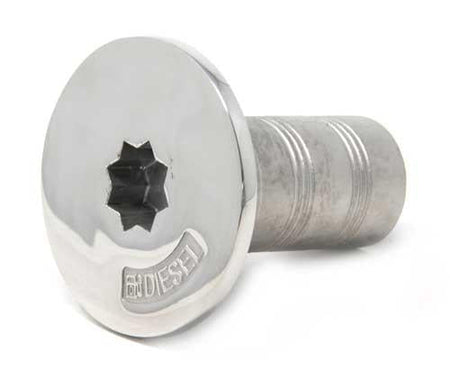 Tankeinfüllstutzen mit Winschaufnahme Edelstahl A4-AISI 316 - Wasser, Diesel, Gas & Abfall