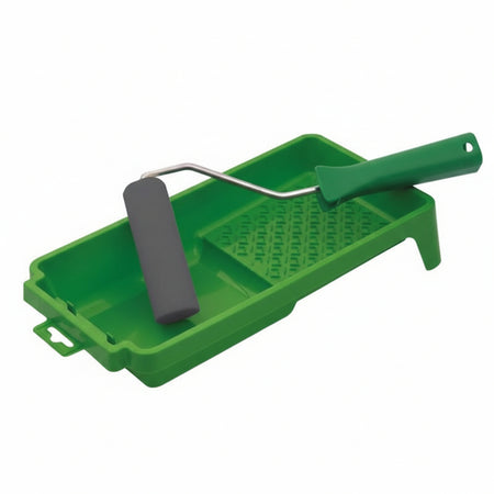 Malerset mit 10 cm Rolle - 3-teiliges Set mit Farbwanne und Moltoprenwalze