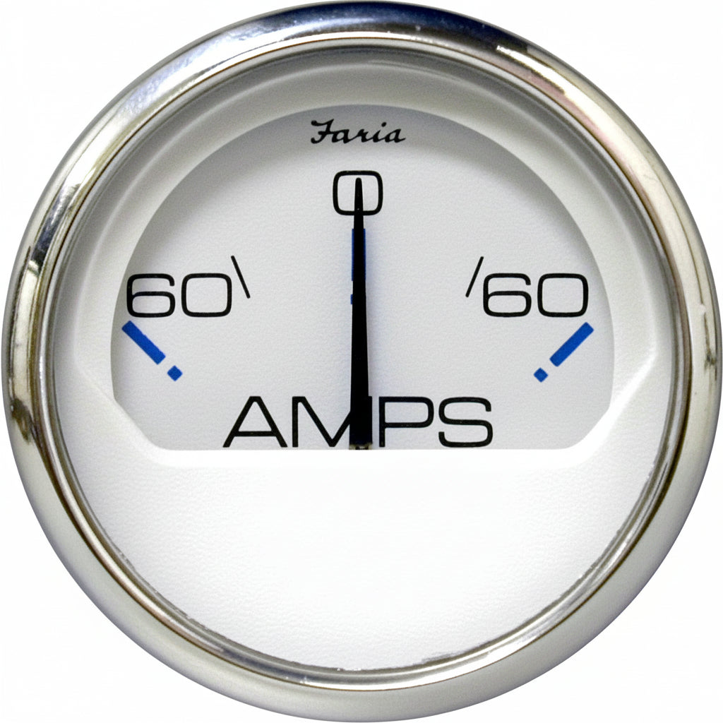 Faria Amperemeter Serie Chesapeake White 52mm 12V - FM13831
