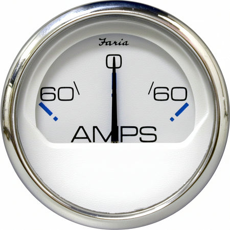 Faria Amperemeter Serie Chesapeake White 52mm 12V - FM13831