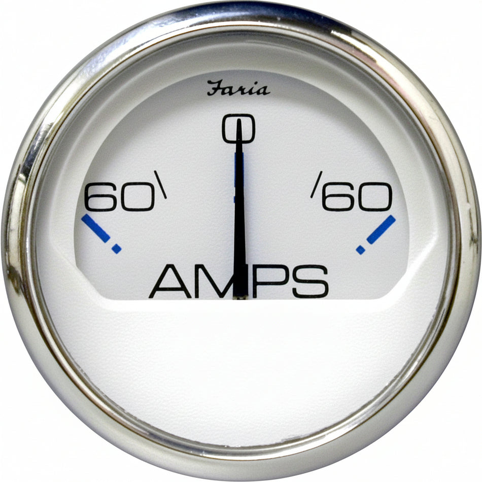 Faria Amperemeter Serie Chesapeake White 52mm 12V - FM13831