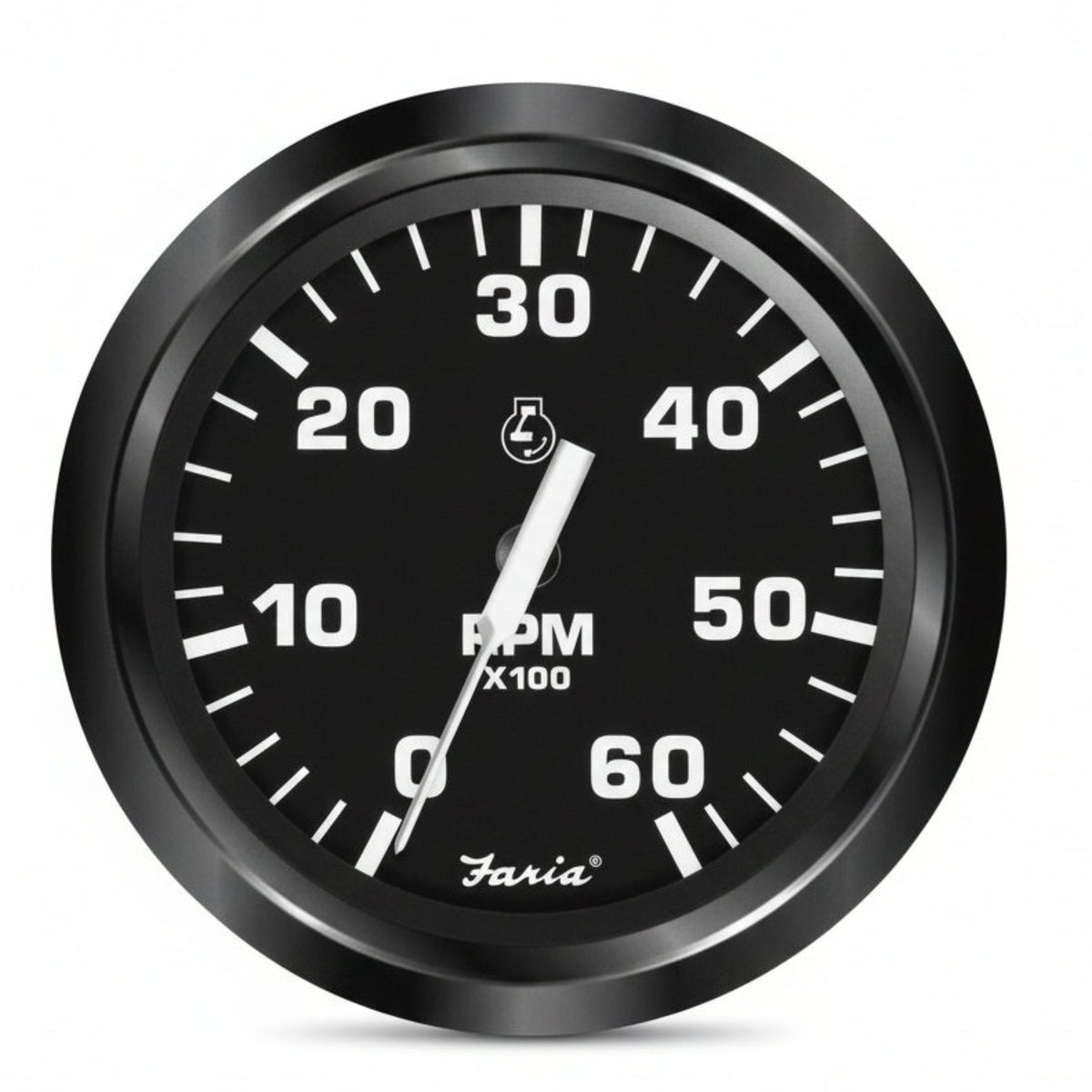 Faria Drehzahlmesser 0-6000 Serie Euro Black 85mm 12V Innenborder - FM32804