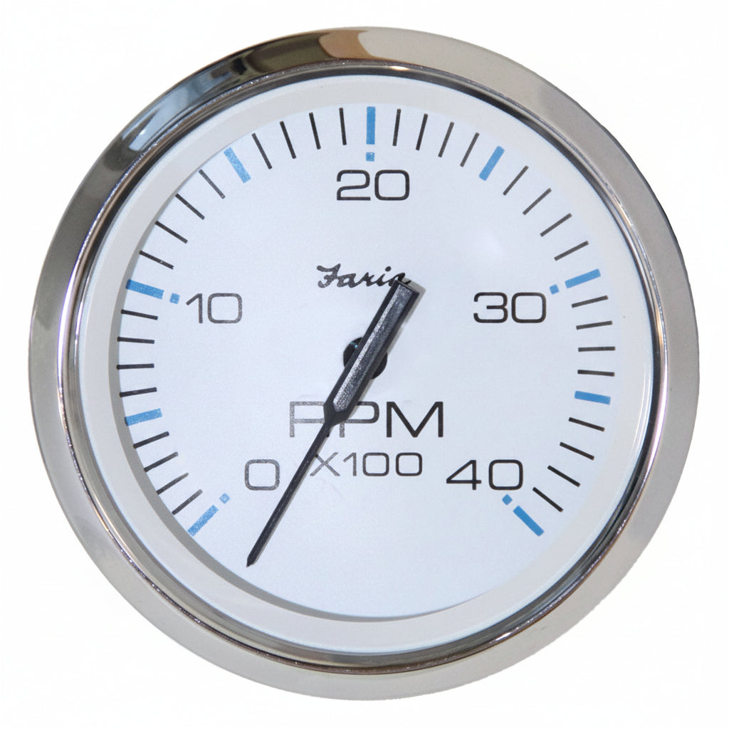 Faria Drehzahlmesser Serie Chesapeake White 85mm 12V - FM33842