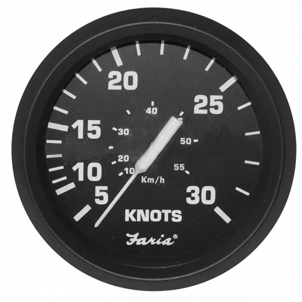 Faria Staudruckanzeige bis 35 Knoten Serie Euro Black 85mm - FM32809