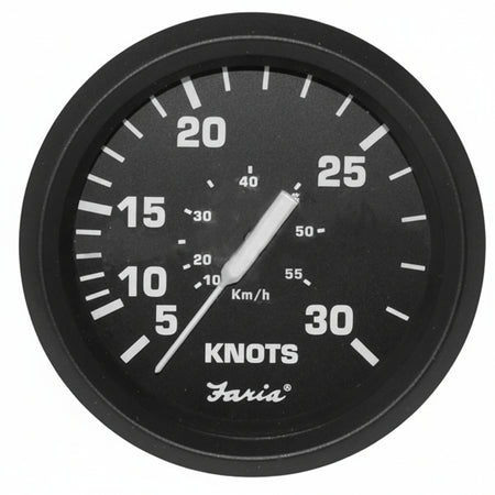 Faria Staudruckanzeige bis 35 Knoten Serie Euro Black 85mm - FM32809