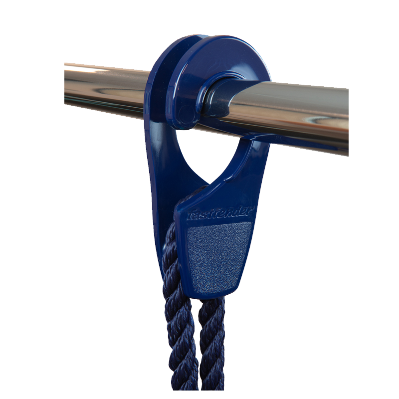 Fenderhalter Fastfender - Revolutionäres Anlegen leicht gemacht Marineblau Rohrreling 25 mm