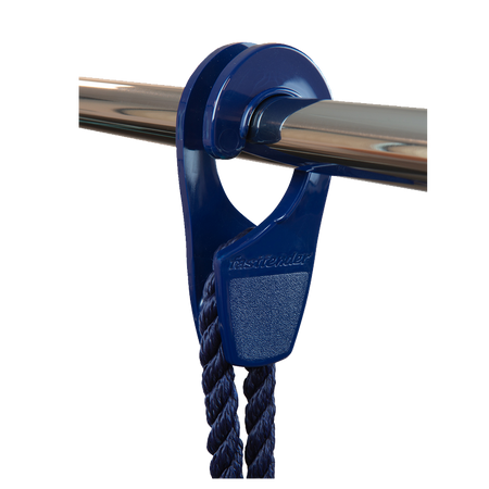 Fenderhalter Fastfender - Revolutionäres Anlegen leicht gemacht Marineblau Rohrreling 25 mm