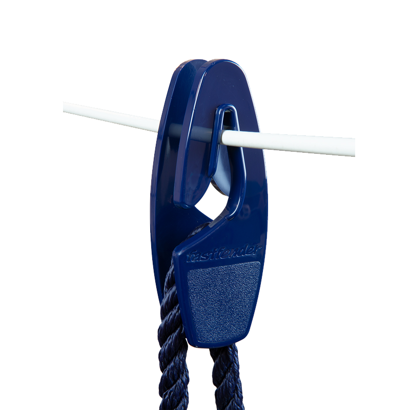 Fenderhalter Fastfender - Revolutionäres Anlegen leicht gemacht Marineblau Relingsdraht bis 8 mm