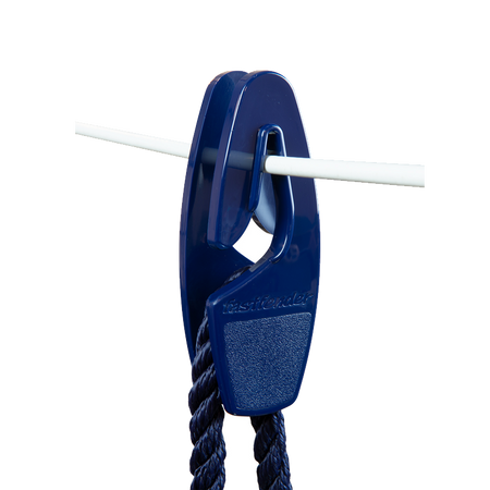 Fenderhalter Fastfender - Revolutionäres Anlegen leicht gemacht Marineblau Relingsdraht bis 8 mm
