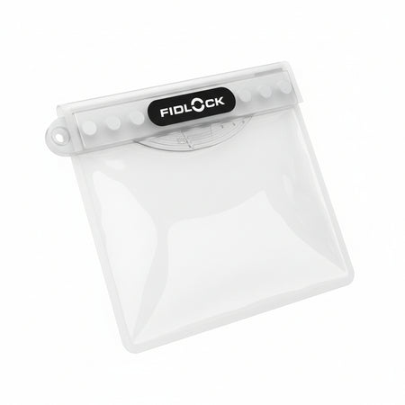 FIDLOCK dry bag mini – Wasserdichte Schutztasche transparent mit Magnetverschluss