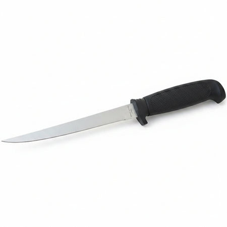 Skippermesser A2 Seglermesser – Edelstahlklinge mit schwarzem Kunststoffgriff, 280 mm, freistehend
