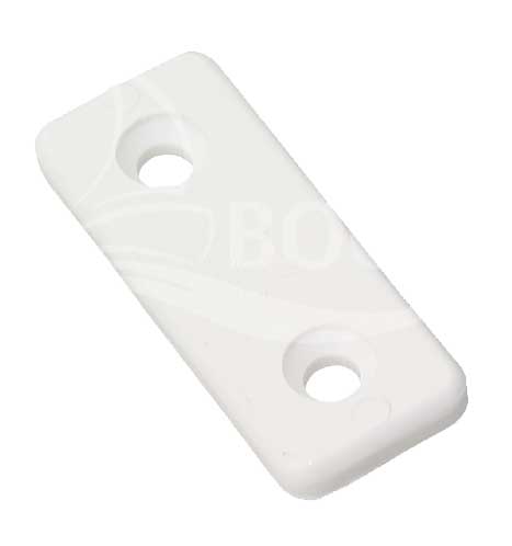 ALLEN Fußgurtplatte aus Nylon - Hochwertige Gurtplatte für Gurtbänder weiß