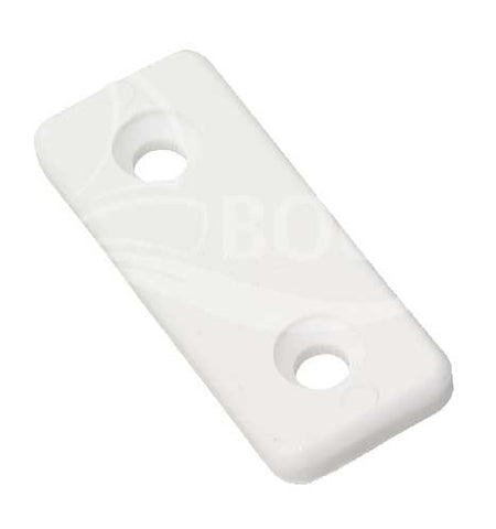 ALLEN Fußgurtplatte aus Nylon - Hochwertige Gurtplatte für Gurtbänder weiß