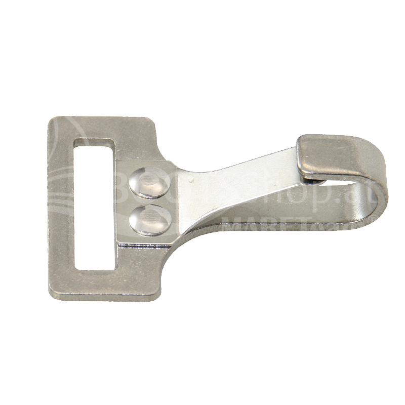 Gurtbandhaken Edelstahl Flachmaterial - Für 25mm Gurtband